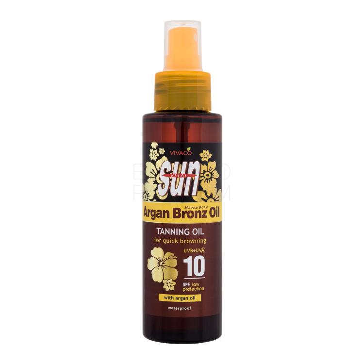 Vivaco Sun Argan Bronz Oil Tanning Oil SPF10 Preparat do opalania ciała 100 ml