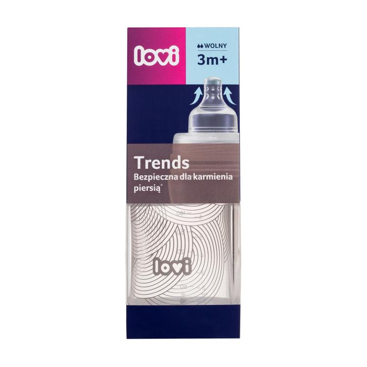 LOVI Trends Trends Bottle 3m+ Butelki dla niemowląt dla dzieci 250 ml