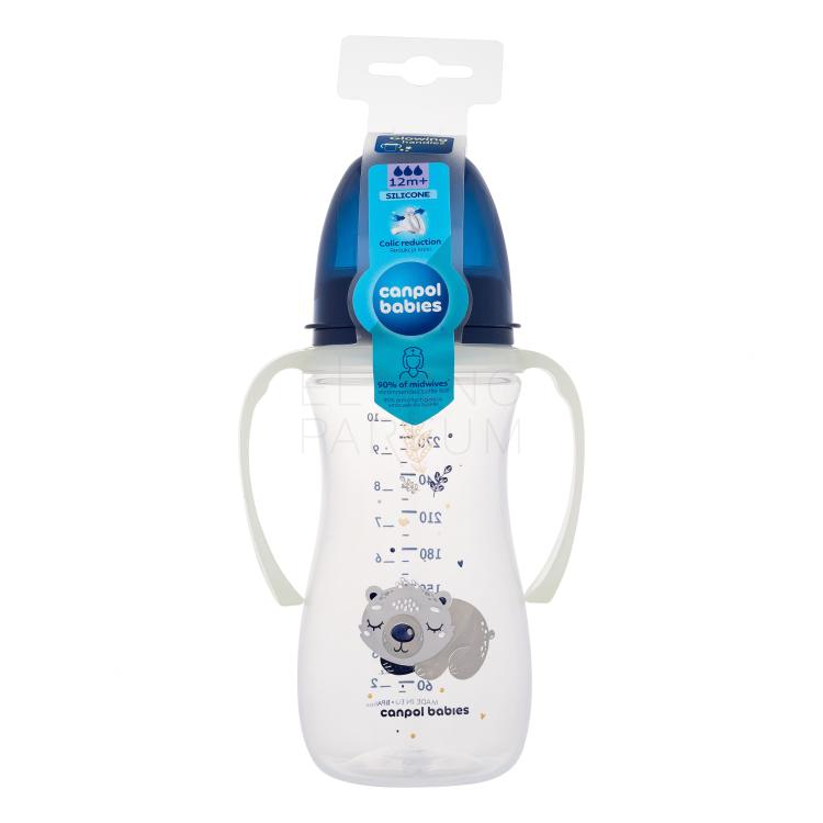 Canpol babies Sleepy Koala Easy Start Anti-Colic Bottle Blue 12m+ Butelki dla niemowląt dla dzieci 300 ml