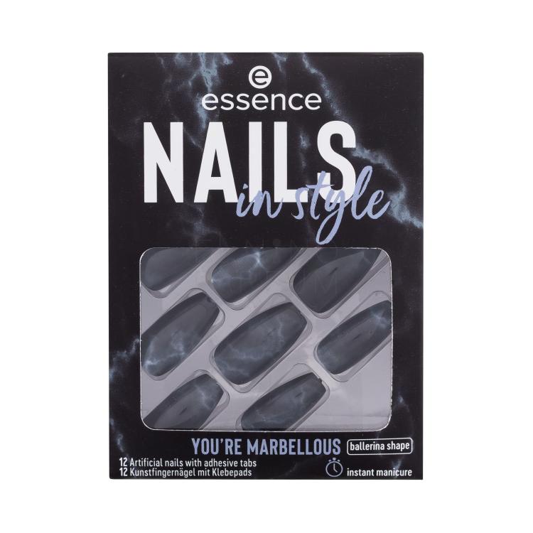 Essence Nails In Style Sztuczne paznokcie dla kobiet Odcień 17 You&#039;re Marbellous Zestaw