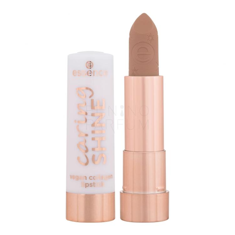 Essence Caring Shine Vegan Collagen Lipstick Pomadka dla kobiet 3,5 g Odcień 206 My Choice