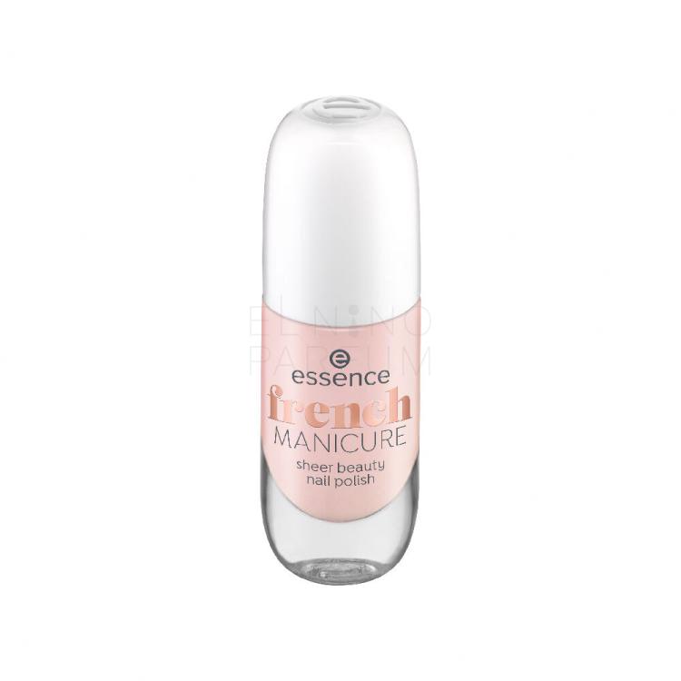 Essence French Manicure Sheer Beauty Nail Polish Lakier do paznokci dla kobiet 8 ml Odcień 01 Peach Please!