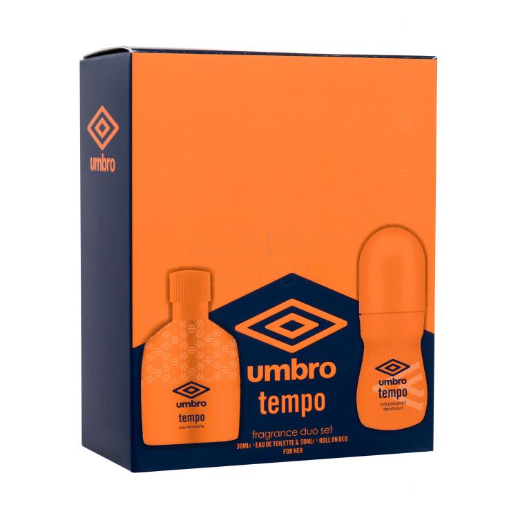 UMBRO Tempo Zestaw woda toaletowa 30 ml + antyperspirant 50 ml Uszkodzone pudełko