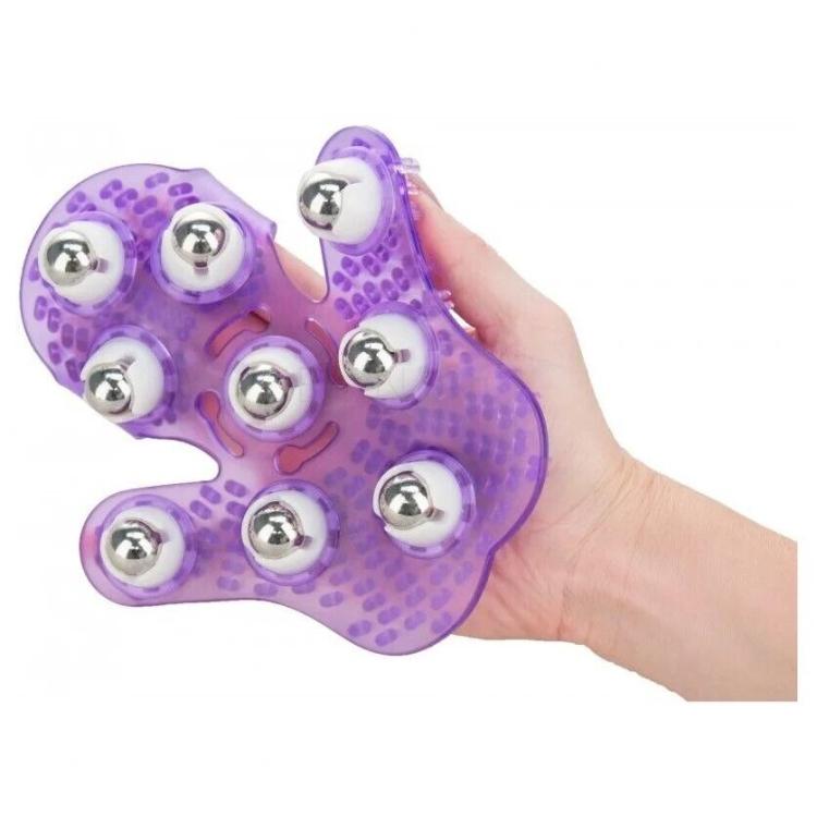 Simple &amp; True Roller Balls Massager Purple Preparat do masażu 1 szt