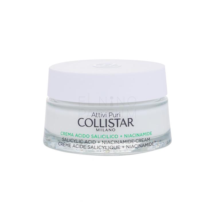 Collistar Pure Actives (Attivi Puri) Salicylic Acid + Niacinamide Cream Krem do twarzy na dzień dla kobiet 50 ml