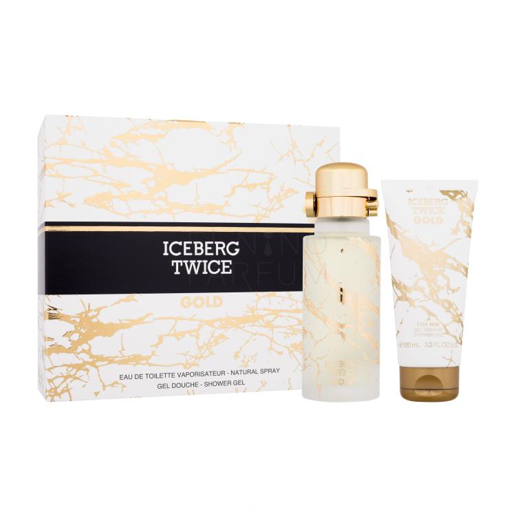 Iceberg Twice Gold Zestaw woda toaletowa 125 ml + żel pod prysznic 100 ml Uszkodzone pudełko