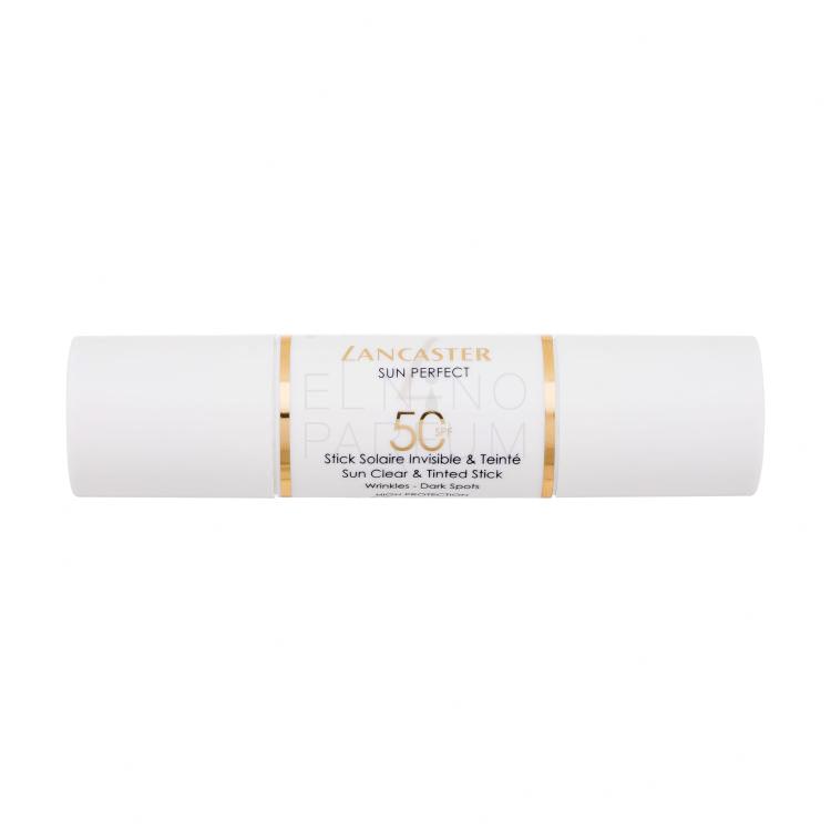 Lancaster Sun Perfect Sun Clear &amp; Tinted Stick SPF50 Preparat do opalania twarzy dla kobiet 12 g