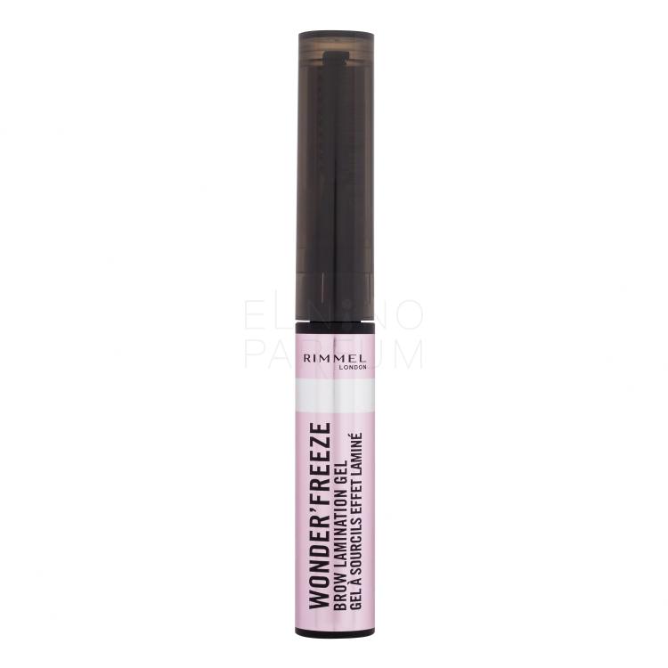 Rimmel London Wonder&#039;Freeze Brow Lamination Gel Żel i pomada do brwi dla kobiet 6 g Odcień 001 Clear