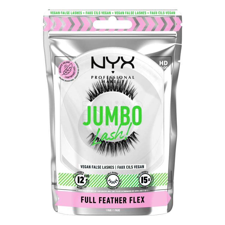 NYX Professional Makeup Jumbo Lash! Full Feather Flex Sztuczne rzęsy dla kobiet 1 szt