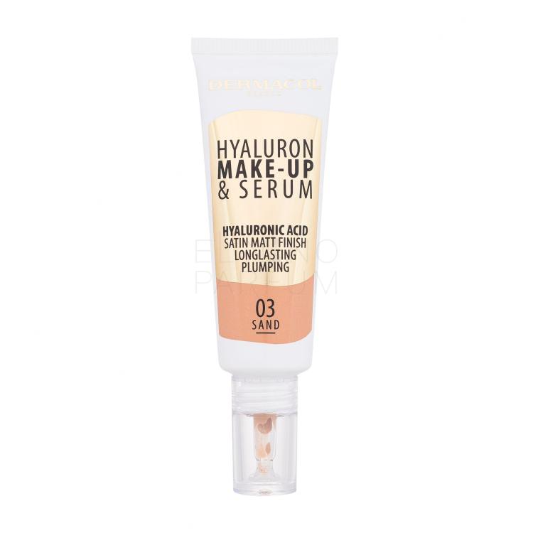 Dermacol Hyaluron Make-Up &amp; Serum Podkład dla kobiet 25 g Odcień 03 Sand