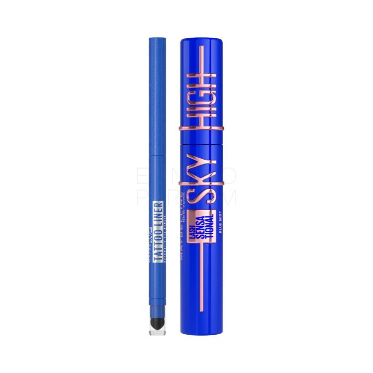 Zestaw Tusz do rzęs Maybelline Lash Sensational Sky High + Kredka do oczu Maybelline Tattoo Liner Automatic Gel Pencil