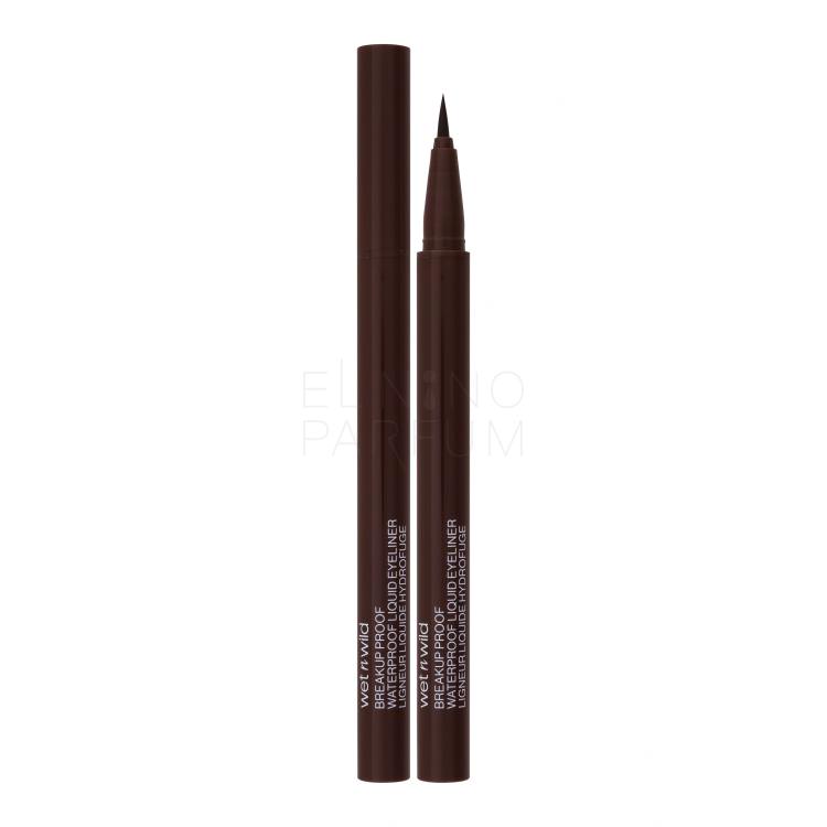 Wet n Wild Breakup Proof Waterproof Liquid Eyeliner Eyeliner dla kobiet 0,9 ml Odcień Brown