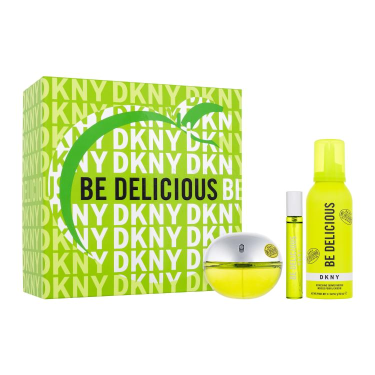 DKNY DKNY Be Delicious Zestaw woda perfumowana 100 ml + woda perfumowana 15 ml + pianka pod prysznic 150 ml