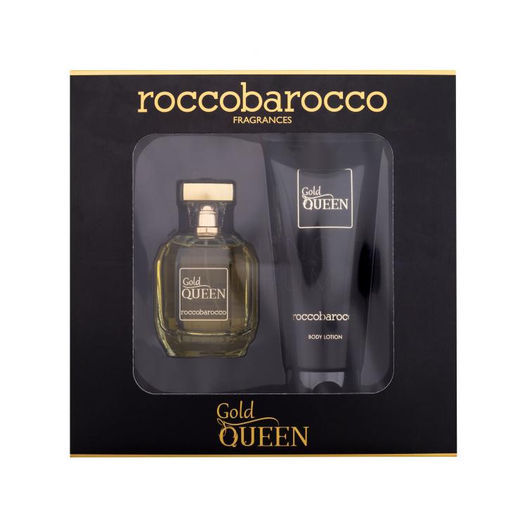 Roccobarocco Gold Queen Zestaw woda perfumowana 100 ml + mleczko do ciała 200 ml