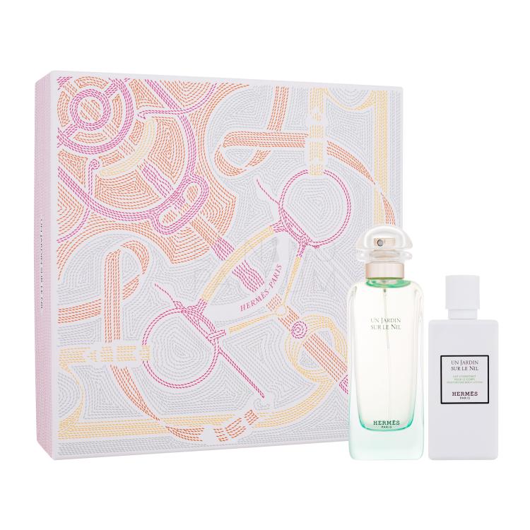 Hermes Un Jardin Sur Le Nil SET2 Zestaw woda toaletowa 100 ml + mleczko do ciała 80 ml