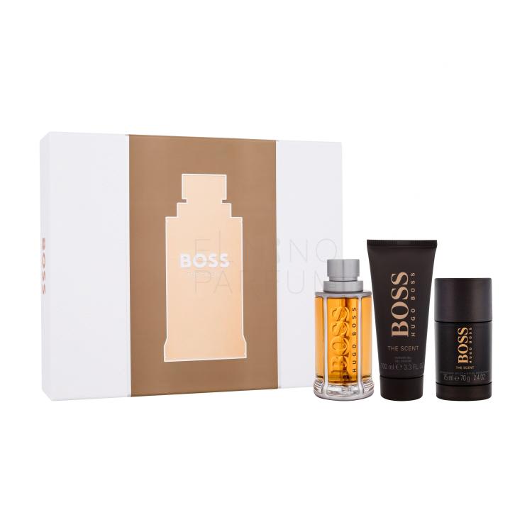 HUGO BOSS Boss The Scent 2015 SET1 Zestaw woda toaletowa 100 ml + żel pod prysznic 100 ml + deostick 75 ml