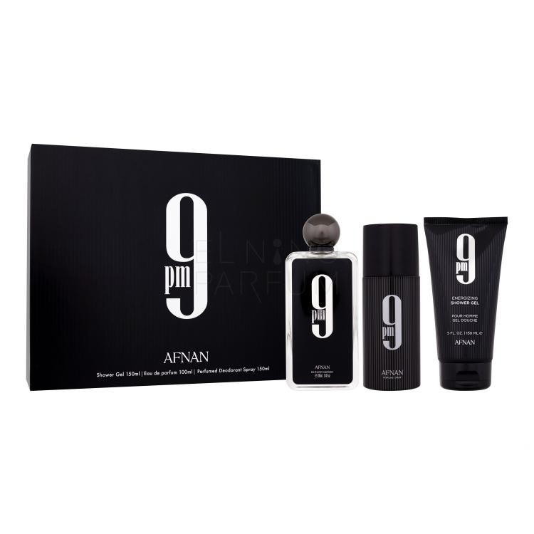 Afnan 9pm Zestaw woda perfumowana 100 ml + żel pod prysznic 150 ml + dezodorant 150 ml