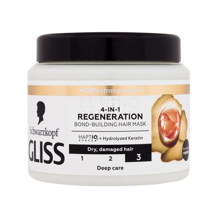 Schwarzkopf Gliss Regeneration 4-in-1 Hair Mask Maska do włosów dla kobiet 400 ml