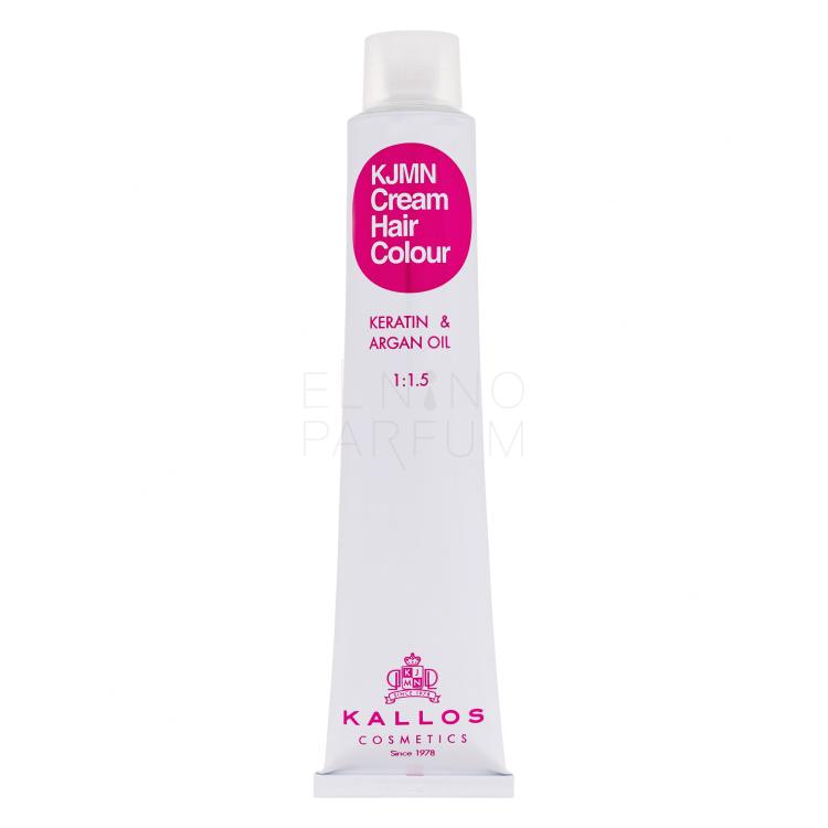 Kallos Cosmetics KJMN Cream Hair Colour Keratin &amp; Argan Oil Farba do włosów dla kobiet 100 ml Odcień 6.7 Walnut