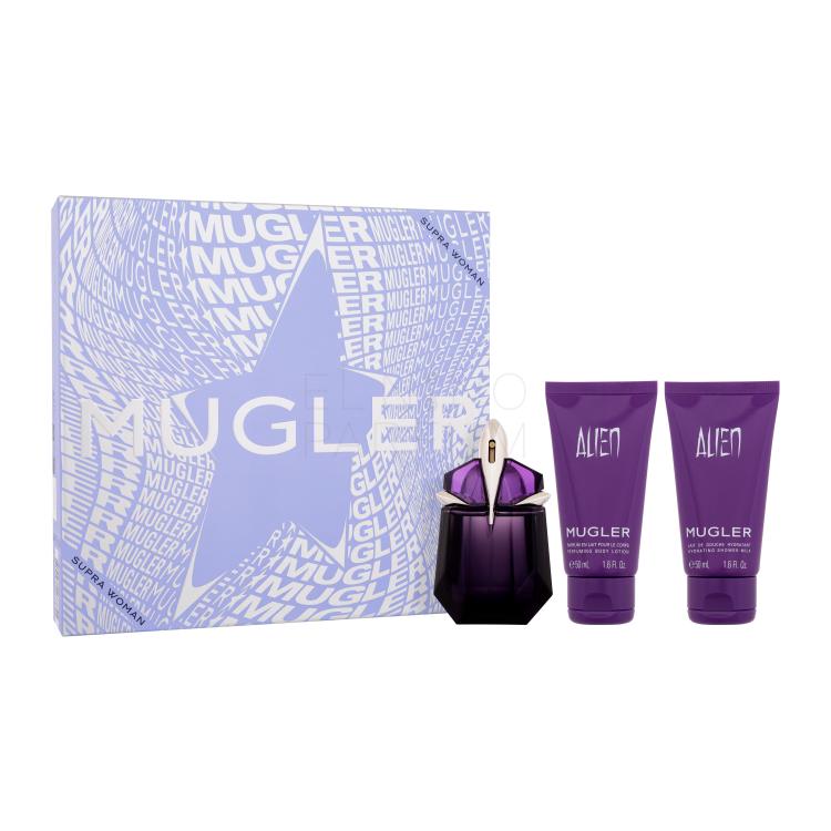 Mugler Alien SET2 Zestaw woda perfumowana 30 ml + mleczko pod prysznic 50 ml + mleczko do ciała 50 ml