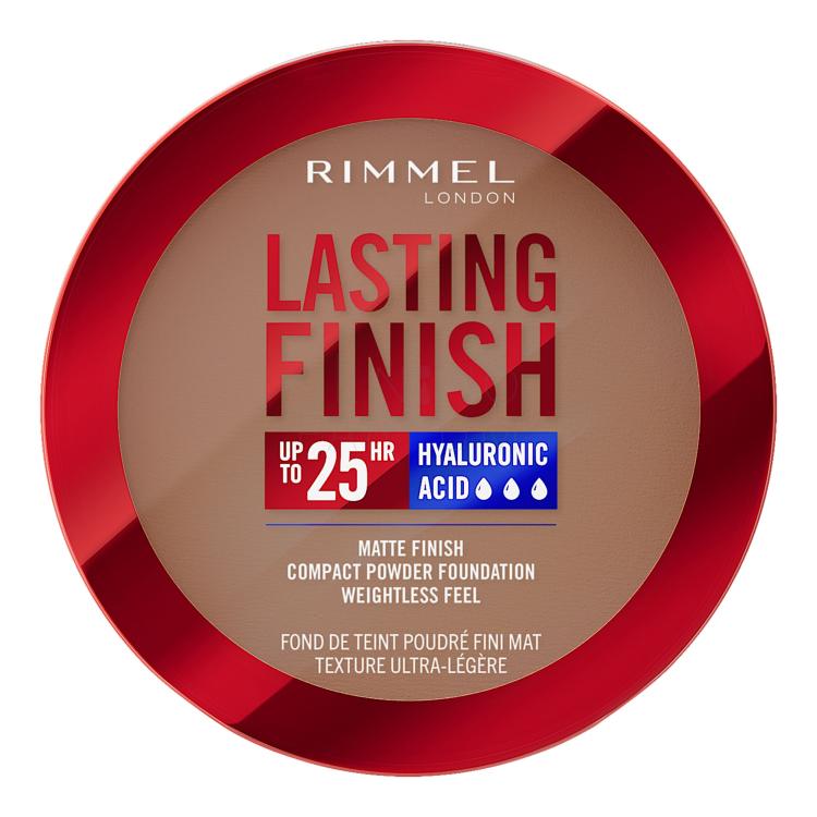 Rimmel London Lasting Finish 25H Compact Powder Foundation SPF20 Podkład dla kobiet 7 g Odcień 012 Cinnamon