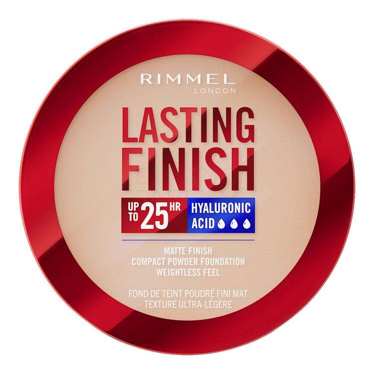 Rimmel London Lasting Finish 25H Compact Powder Foundation SPF20 Podkład dla kobiet 7 g Odcień 002 Pearl