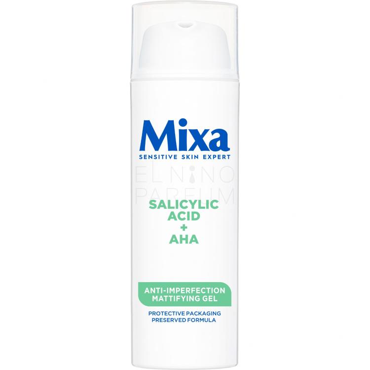 Mixa Salicylic Acid + AHA Anti-Imperfection Mattifying Gel Żel do twarzy dla kobiet 50 ml