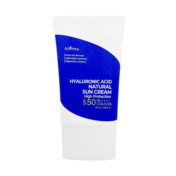 Isntree Hyaluronic Acid Natural Sun Cream SPF50+ Preparat do opalania twarzy dla kobiet 50 ml