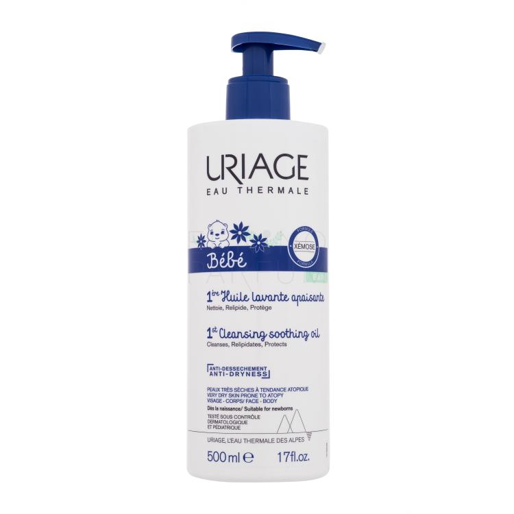 Uriage Bébé 1st Cleansing Soothing Oil Olejek pod prysznic dla dzieci 500 ml