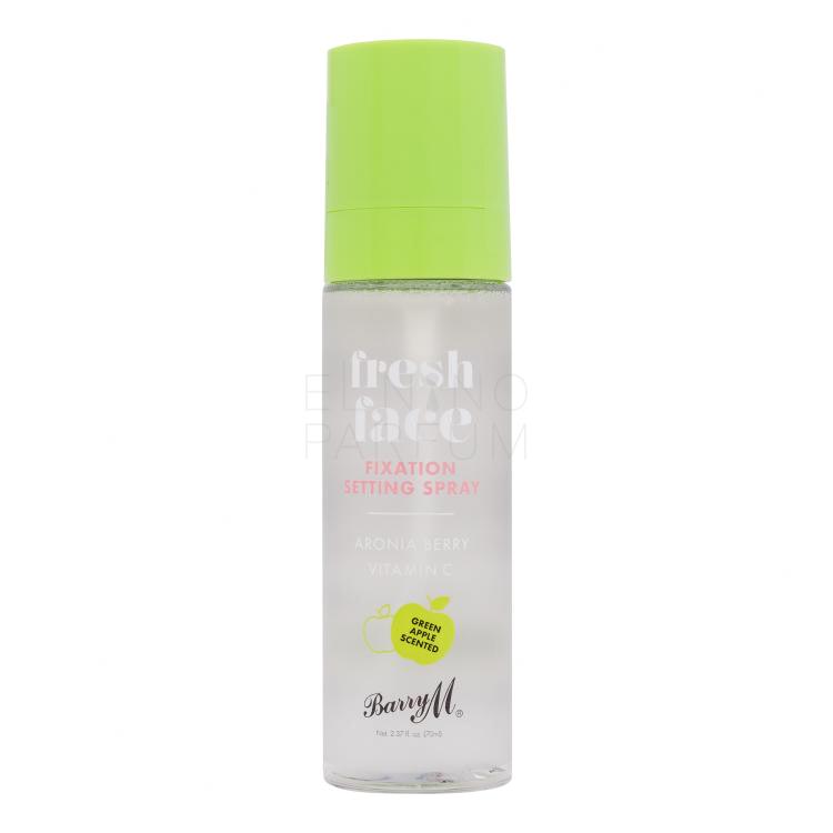 Barry M Fresh Face Fixation Setting Spray Green Apple Utrwalacz makijażu dla kobiet 70 ml