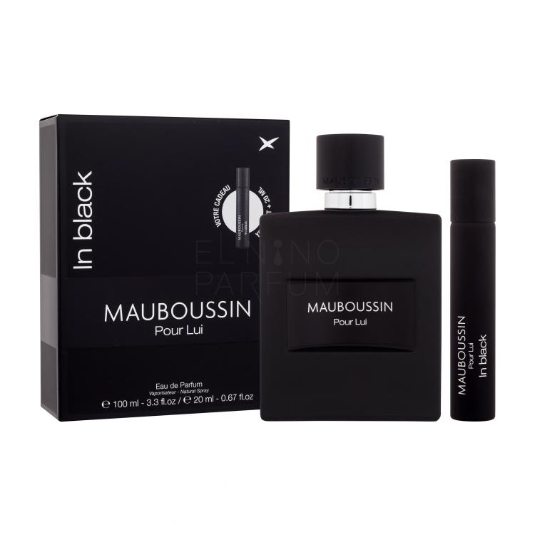 Mauboussin Pour Lui In Black Zestaw woda perfumowana 100 ml + woda perfumowana 20 ml