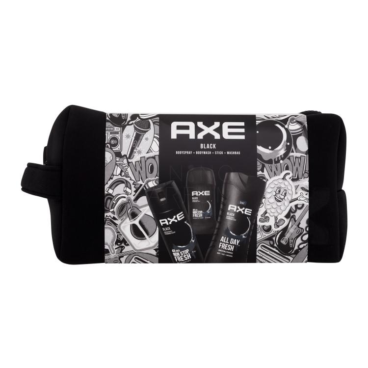 Axe Black Zestaw żel pod prysznic 250 ml + dezodorant 150 ml + dezodorant w sztyfcie 50 ml + kosmetyczka