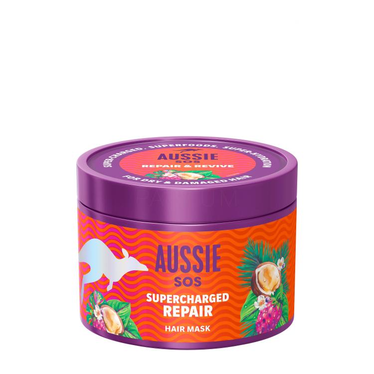 Aussie SOS Supercharged Repair Hair Mask Maska do włosów dla kobiet 500 ml