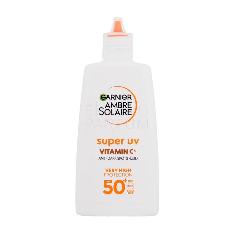 Garnier Ambre Solaire Super UV Vitamin C SPF50+ Preparat do opalania twarzy 40 ml Uszkodzone pudełko