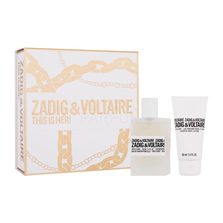 Zadig &amp; Voltaire This is Her! Zestaw woda perfumowana 50 ml + mleczko do ciała 50 ml