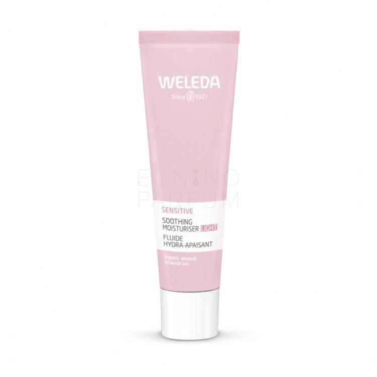 Weleda Sensitive Soothing Moisturiser Light Krem do twarzy na dzień dla kobiet 30 ml