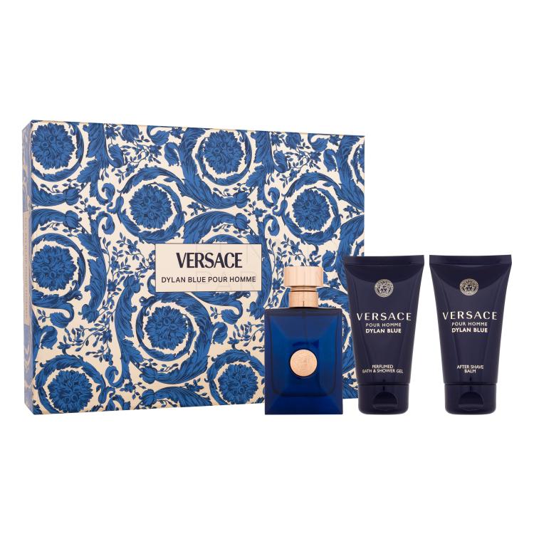 Versace Pour Homme Dylan Blue Zestaw Edt 50 ml + Żel pod prysznic 50 ml + Balsam po goleniu 50 ml