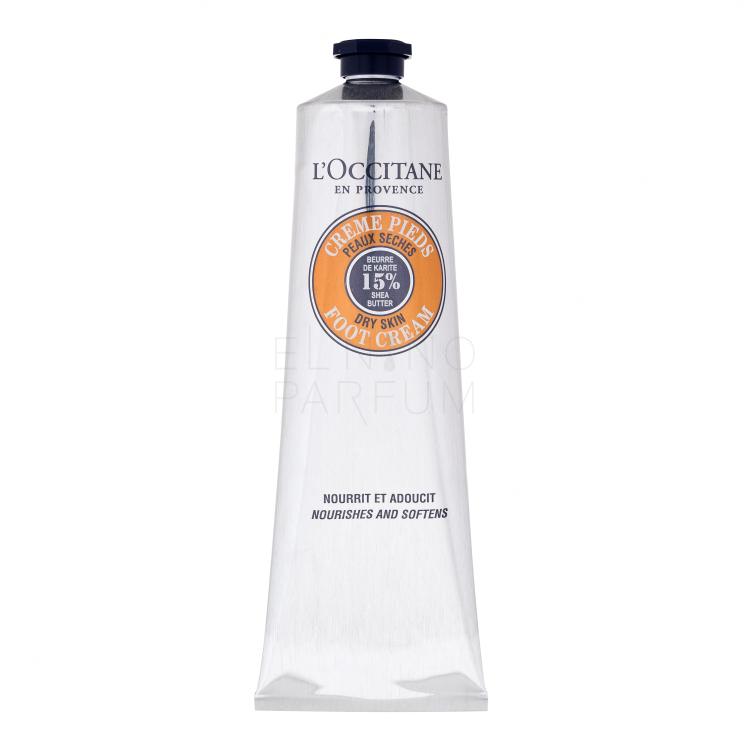 L&#039;Occitane Shea Butter Foot Cream Krem do stóp dla kobiet 150 ml Uszkodzone pudełko