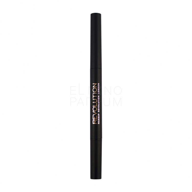 Makeup Revolution London Duo Brow Definer Kredka do brwi dla kobiet 0,15 g Odcień Medium Brown